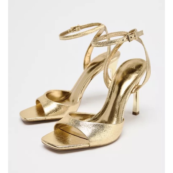 Zara Shoes - Zara Patent Heeled Sandals.
